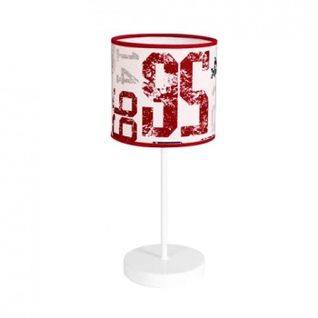 Distribuidor - Lâmpadas Diversas | Sobre Mesas Infantil | SOBREMESA DORSAL 1XE14 ROJO 38X16D Ref: 055971007